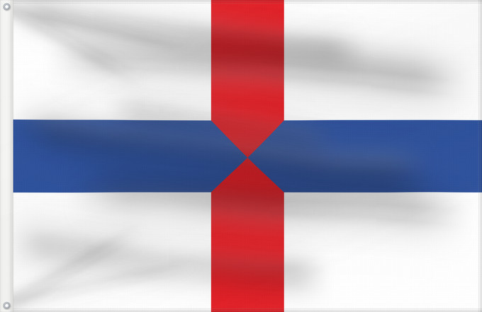 Bandera, con dos ojales metálicos y lado del asta reforzado: Profondeville	Belgian municipality Profondeville
