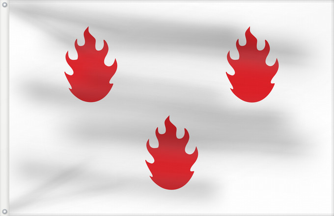 Bandera, con dos ojales metálicos y lado del asta reforzado: Saint Léger Belgium