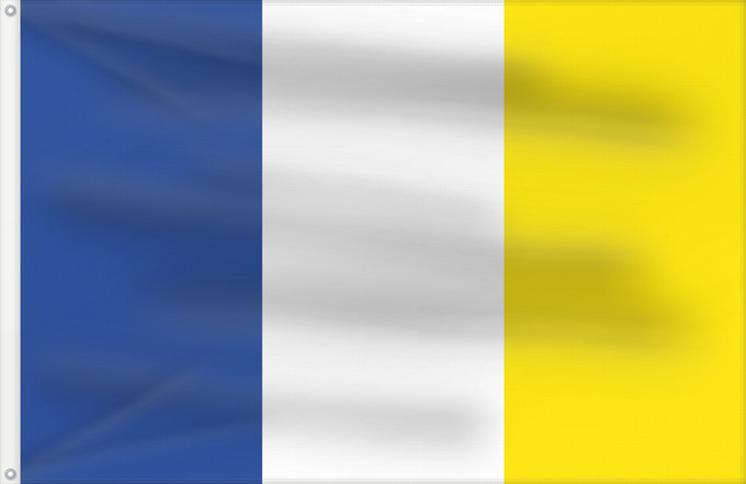 Flag, with two metal eyelets and reinforced hoist: Stavelot Belgian commune of Stavelot
