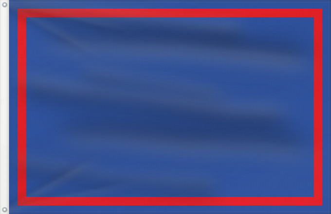 Flag, with two metal eyelets and reinforced hoist: Zwalm Municipal flag of Zwalm, Belgium