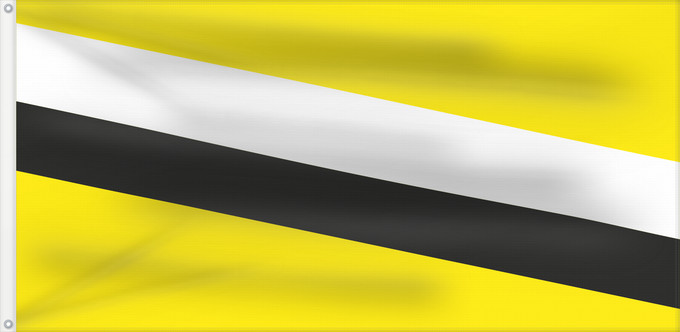 Drapeau, avec deux œillets métalliques et guindant renforcé : Brunei from 1906 to 1959	Brunei form 1906 to 29th September 1959	Brunéi (1906-1959)	Brunei (1906-1959)