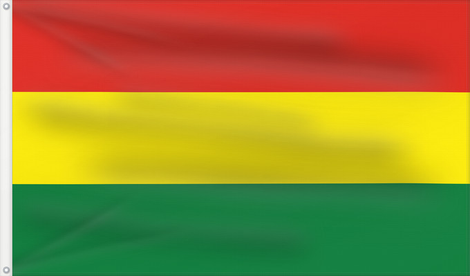 Drapeau, avec deux œillets métalliques et guindant renforcé : Bolivia	Bolivie	Bolivien	Bolivia Flag of Bolivia* country Template I18n/Republic of Bolivia used by Bolivia from 1851 until Present created by Government of Bolivia format 15 22 shape rectangular colours red