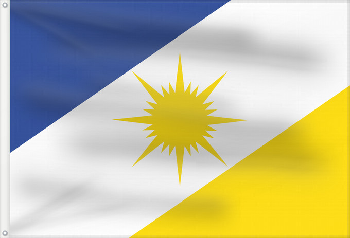 Flag, with two metal eyelets and reinforced hoist: Tocantins State of Tocantins, Brazil Estado do Tocantins, Brasil