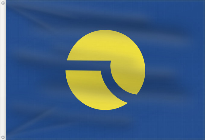 Bandera, con dos ojales metálicos y lado del asta reforzado: Botucatu SaoPaulo Brasil	Botucatu	Município de Botucatu no Estado de São Paulo
