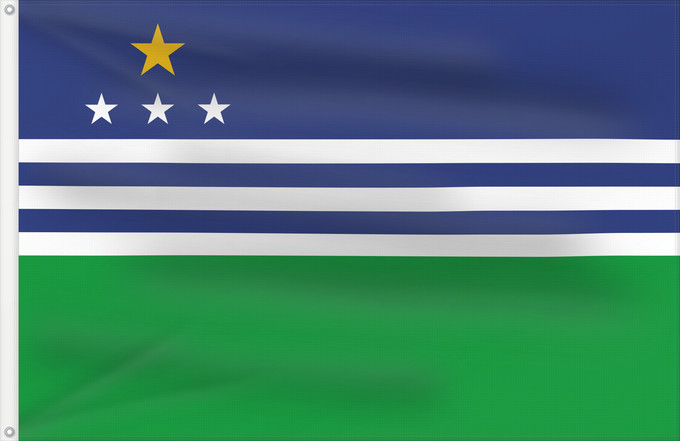 Flagge, mit zwei Metallösen und verstärktem Besatzband: Carangola MG Município de Carangola brazilian state of Minas Gerais - the colours Carangola