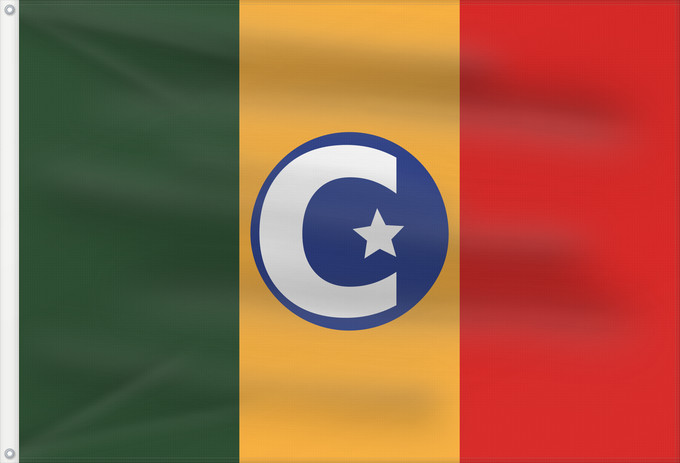 Bandera, con dos ojales metálicos y lado del asta reforzado: Colorado do oeste	Colorado do Oeste	Município de Colorado do Oeste no Estado de Rondônia