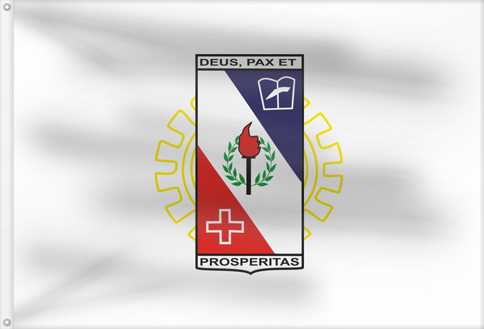 Bandera, con dos ojales metálicos y lado del asta reforzado: Coronel Fabriciano	Coronel Fabriciano, Minas Gerais, Brazil	Coronel Fabriciano, Minas Gerais, Brasil
