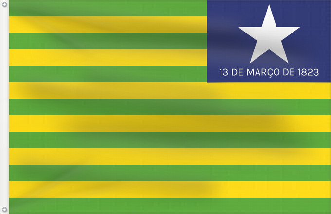 Flag, with two metal eyelets and reinforced hoist: Piauí  verso	Verse of the flag of the state of Piaui designed by me in accordance with the state law of 1,050	Piauí (envers)	Piauí (reverso)	Piauí (Rückseite)	Versetto di bandiera dello stato di Piauí progettato da me in conformità con la legge n	Verso da