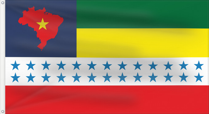 Bandera, con dos ojales metálicos y lado del asta reforzado: Salesopolis SaoPaulo Brasil São Paulo s Salesópolis city, Brazil Salesópolis Município de Salesópolis no Estado de São Paulo