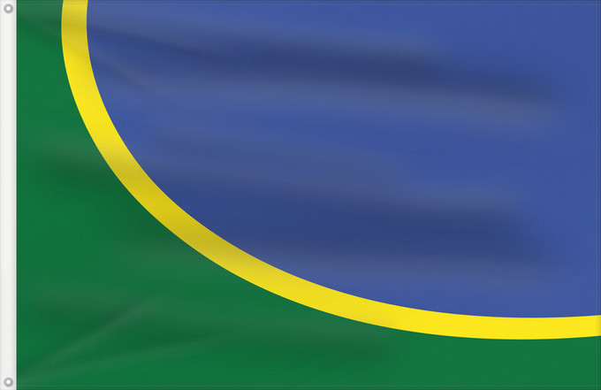 Flagge, mit zwei Metallösen und verstärktem Besatzband: Sobradinho  DF	Administrative region of Sobradinho	Sobradinho (District fédéral)	Sobradinho (Distrito Federal)	Sobradinho (Bundesdistrikt)	Sobradinho (Distretto Federale)	Região administrativa de Sobradinho