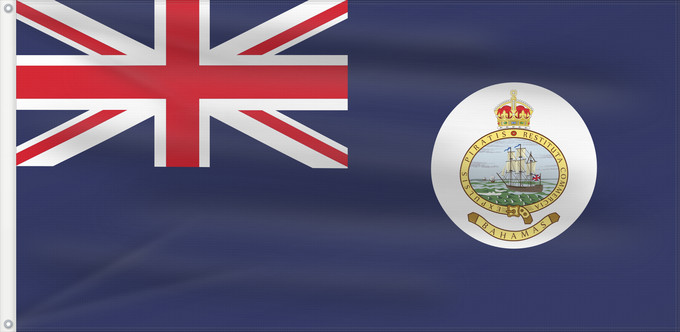 Flagge, mit zwei Metallösen und verstärktem Besatzband: Bahamas Blue Ensign