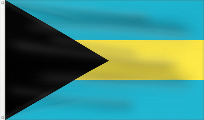 Drapeau, avec deux œillets métalliques et guindant renforcé : Bahamas	Bahama	Bahama s	Das Bahamas	Bahamów	Y Bahamas	La Bahamoj	Bahaman	Bahámaí	Des Bahamas	Ala Bahamayê	Ynysow Bahama	Знаме на Бахамите	Pāmitl Bahamah	Bahamakuna unanchan	Statului Bahamas	Флаг Багам	Bahamov