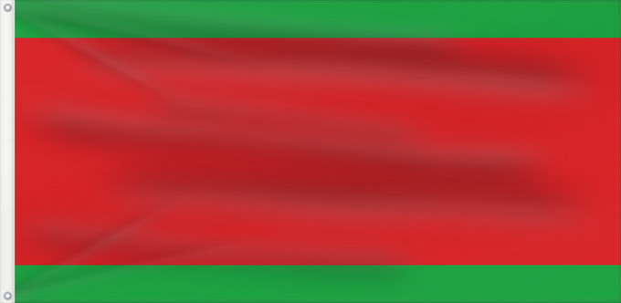 Flagge, mit zwei Metallösen und verstärktem Besatzband: Lukashenko flag idea 1995 That Belarusian President Alexander Lukashenko proposed in 1995. Converted from a png file