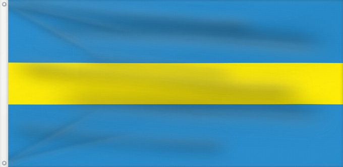 Flagge, mit zwei Metallösen und verstärktem Besatzband: Słaŭharad, Belarus Słaŭharad