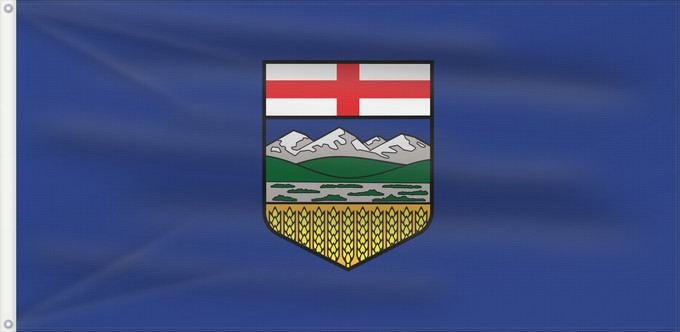 Drapeau, avec deux œillets métalliques et guindant renforcé : Alberta L Alberta Banniel proviñs Alberta
