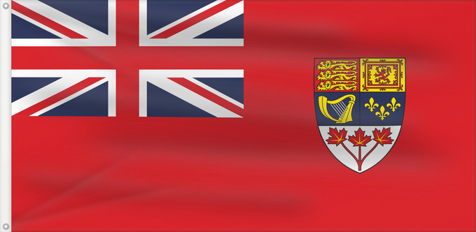 Drapeau, avec deux œillets métalliques et guindant renforcé : Canadian Red Ensign