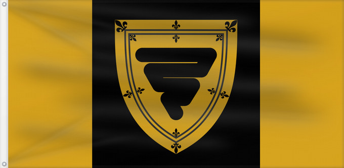 Flag, with two metal eyelets and reinforced hoist: Cornwall, Ontario  granted	Cornwall	Cornouailles, Ontario (accordé)	Cornwall, Ontario (concedido)	Cornwall, Ontario (verliehen)	Cornwall, Ontario (concesso)