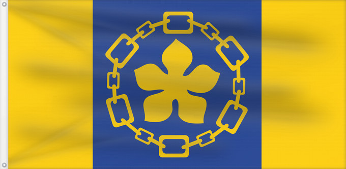 Drapeau, avec deux œillets métalliques et guindant renforcé : Hamilton	Hamilton, Ontario, Canada	Hamilton, Ontario