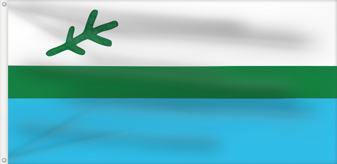 Drapeau, avec deux œillets métalliques et guindant renforcé : Labrador