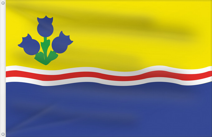 Drapeau, avec deux œillets métalliques et guindant renforcé : Lac-Saint-Jean