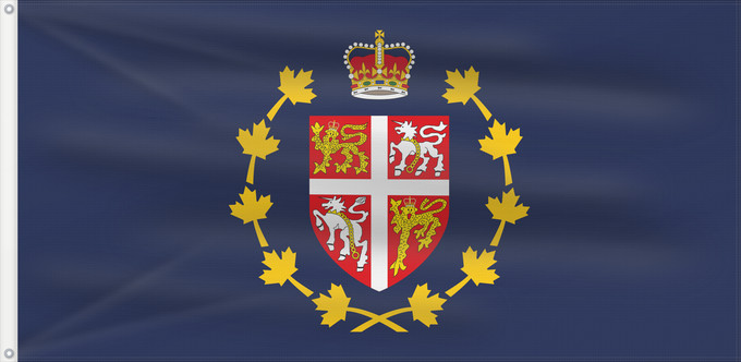 Drapeau, avec deux œillets métalliques et guindant renforcé : Lieutenant-Governor of Newfoundland and Labrador	Lieutenant-gouverneur de Terre-Neuve-et-Labrador	Teniente Gobernador de Terranova y Labrador	Lieutenant-Gouverneur von Neufundland und Labrador	Luogotenente Governatore di Terranova e Labrador