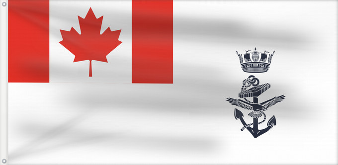 Drapeau, avec deux œillets métalliques et guindant renforcé : Naval Jack of Canada
