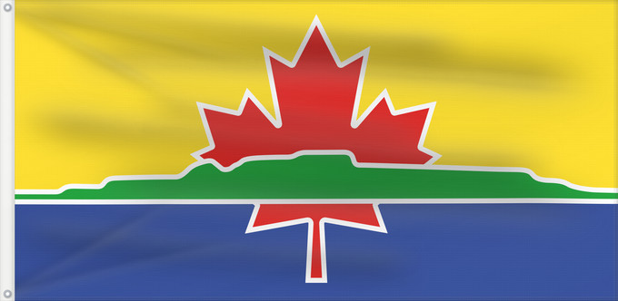 Drapeau, avec deux œillets métalliques et guindant renforcé : Thunder Bay An approximation of the flag of the City of Thunder Bay Thunder Bay (approximatif) Thunder Bay (aproximado) Thunder Bay (ungefähr) Thunder Bay (approssimato)