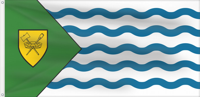 Drapeau, avec deux œillets métalliques et guindant renforcé : Vancouver Canada
