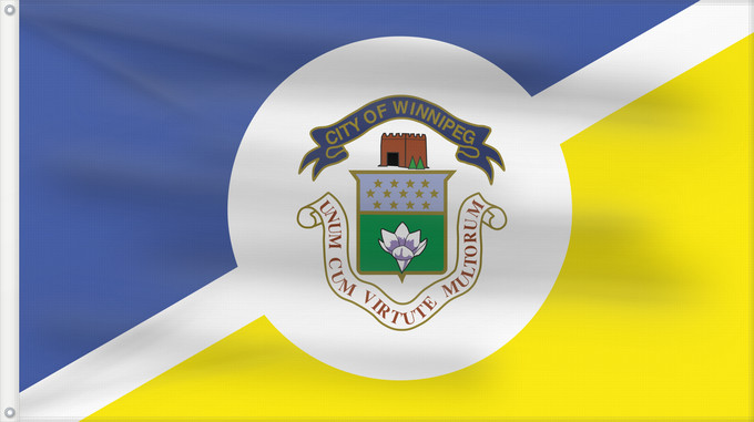 Drapeau, avec deux œillets métalliques et guindant renforcé : Winnipeg