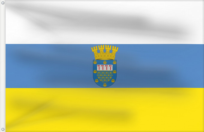 Flag, with two metal eyelets and reinforced hoist: Ñuñoa	Ñuñoa, Chile