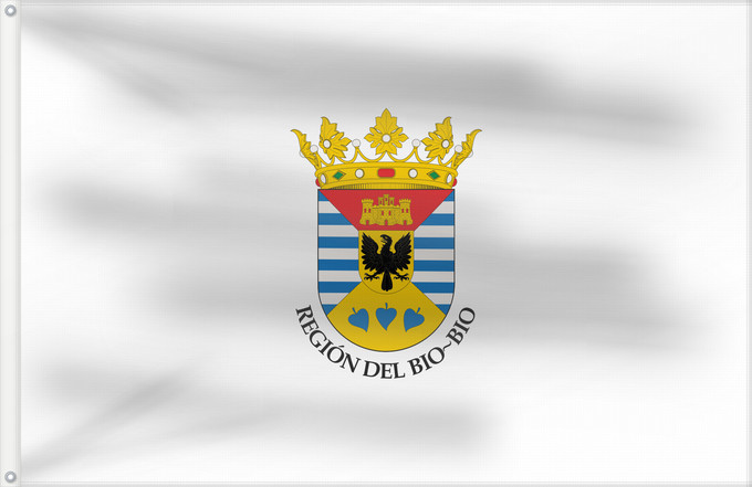 Flag, with two metal eyelets and reinforced hoist: Biobío Region, Chile	Biobío Region	Région de Biobío	VIII Región del Biobío, Chile	Biobío-Region	Regione del Biobío