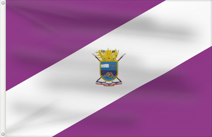 Flagge, mit zwei Metallösen und verstärktem Besatzband: Cabo de Hornos, Chile Commune of Cape Horn Cabo de Hornos Comuna de Cabo de Hornos
