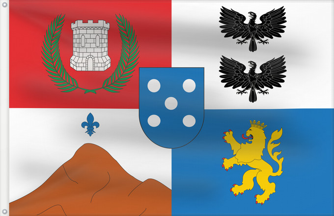 Flagge, mit zwei Metallösen und verstärktem Besatzband: Casablanca Casablanca, Chile