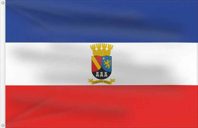 Flagge, mit zwei Metallösen und verstärktem Besatzband: Chillán Viejo