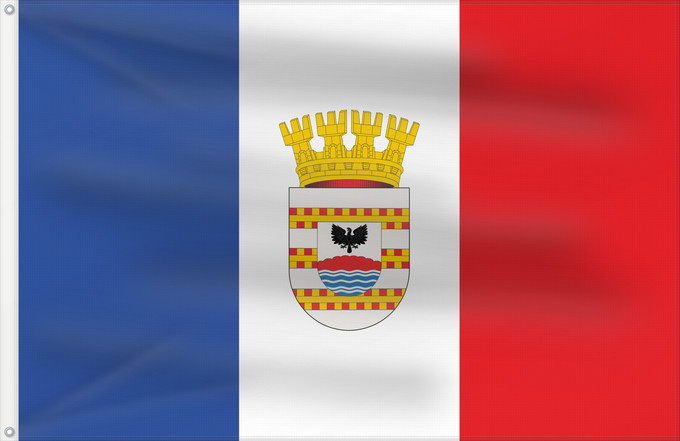 Flag, with two metal eyelets and reinforced hoist: Collipulli	Collipulli, Chile
