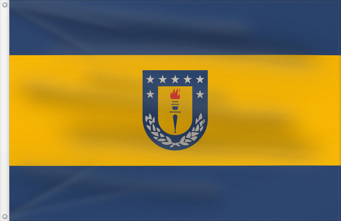 Flagge, mit zwei Metallösen und verstärktem Besatzband: Universidad de Concepción University of Concepción, Chile Université de Concepción Universidad de Concepción, Chile Universität Concepción Università di Concepción