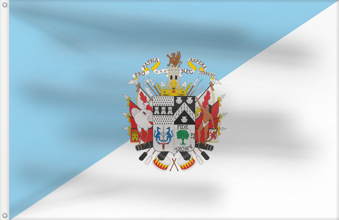 Flag, with two metal eyelets and reinforced hoist: Osorno	Osorno, Chile