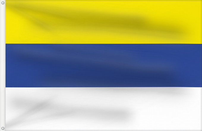 Flagge, mit zwei Metallösen und verstärktem Besatzband: Ovalle, Chile	Ovalle