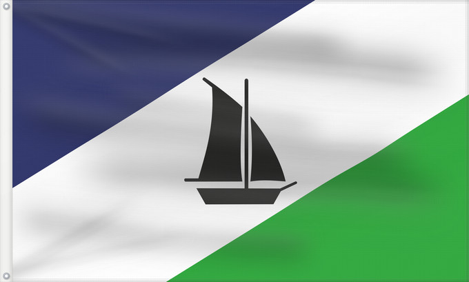 Flag, with two metal eyelets and reinforced hoist: Puerto Montt, Chile Puerto Montt