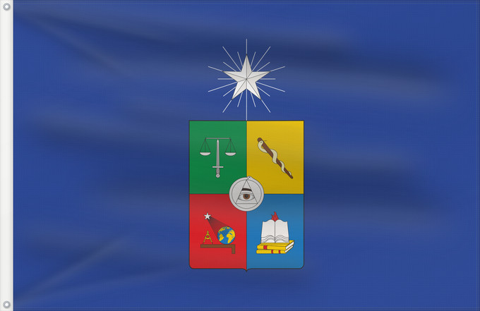 Flag, with two metal eyelets and reinforced hoist: University of Chile	Université du Chili	Universidad de Chile	Universität von Chile	Università del Cile