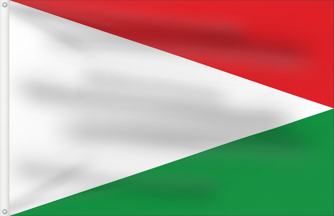 Flagge, mit zwei Metallösen und verstärktem Besatzband: Útica  Cundinamarca	Municipality of Útica (Cundinamarca)	Municipalité d'Útica (Cundinamarca)	Municipio de Útica  Cundinamarca	Gemeinde Útica (Cundinamarca)	Comune di Útica (Cundinamarca)
