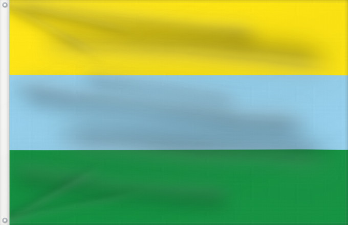 Bandera, con dos ojales metálicos y lado del asta reforzado: Acandí  Chocó	Acandí (Chocó)	Municipio de Acandí  Chocó
