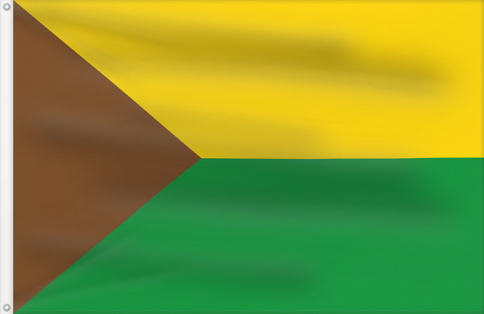 Bandera, con dos ojales metálicos y lado del asta reforzado: Acevedo  Huila	Acevedo (Huila)	Municipio de Acevedo  Huila