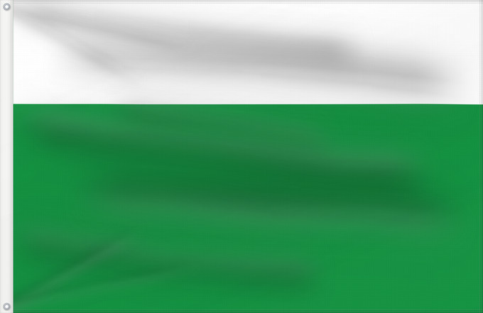 Flagge, mit zwei Metallösen und verstärktem Besatzband: Apulo  Cundinamarca	Apulo (Cundinamarca)	Municipio de Apulo  Cundinamarca