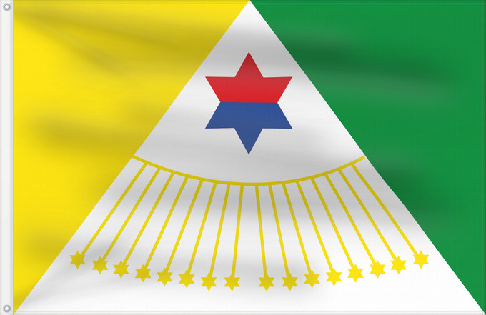 Flagge, mit zwei Metallösen und verstärktem Besatzband: Bituima  Cundinamarca	Bituima (Cundinamarca)	Municipio de Bituima  Cundinamarca