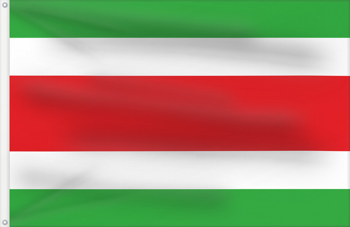 Bandera, con dos ojales metálicos y lado del asta reforzado: Boyacá Department  1968-2008	Boyacá	Département de Boyacá (1968-2008)	Departamento de Boyacá (1968-2008)	Boyacá-Departement (1968-2008)	Dipartimento di Boyacá (1968-2008)	Oude vlag van het Colombiaanse departement Boyacá