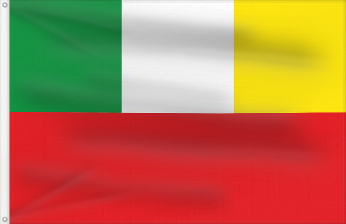 Flagge, mit zwei Metallösen und verstärktem Besatzband: Buenos Aires  Cauca	Buenos Aires (Cauca)	Municipio de Buenos Aires  Cauca