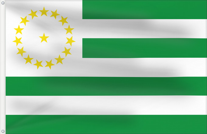 Flag, with two metal eyelets and reinforced hoist: Caquetá Caquetá, Colombia