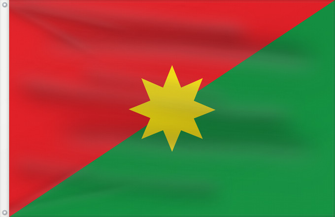 Bandera, con dos ojales metálicos y lado del asta reforzado: Casanare	Casanare, Colombia
