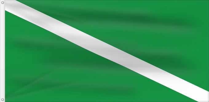 Bandera, con dos ojales metálicos y lado del asta reforzado: Chachagüí  Nariño	Chachagüí (Nariño)	Municipio de Chachagüí  Nariño